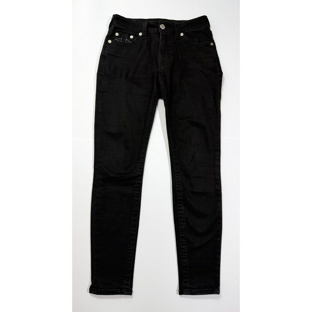True Religion Jennie Curvy Skinny Jeans Black Women's 29
